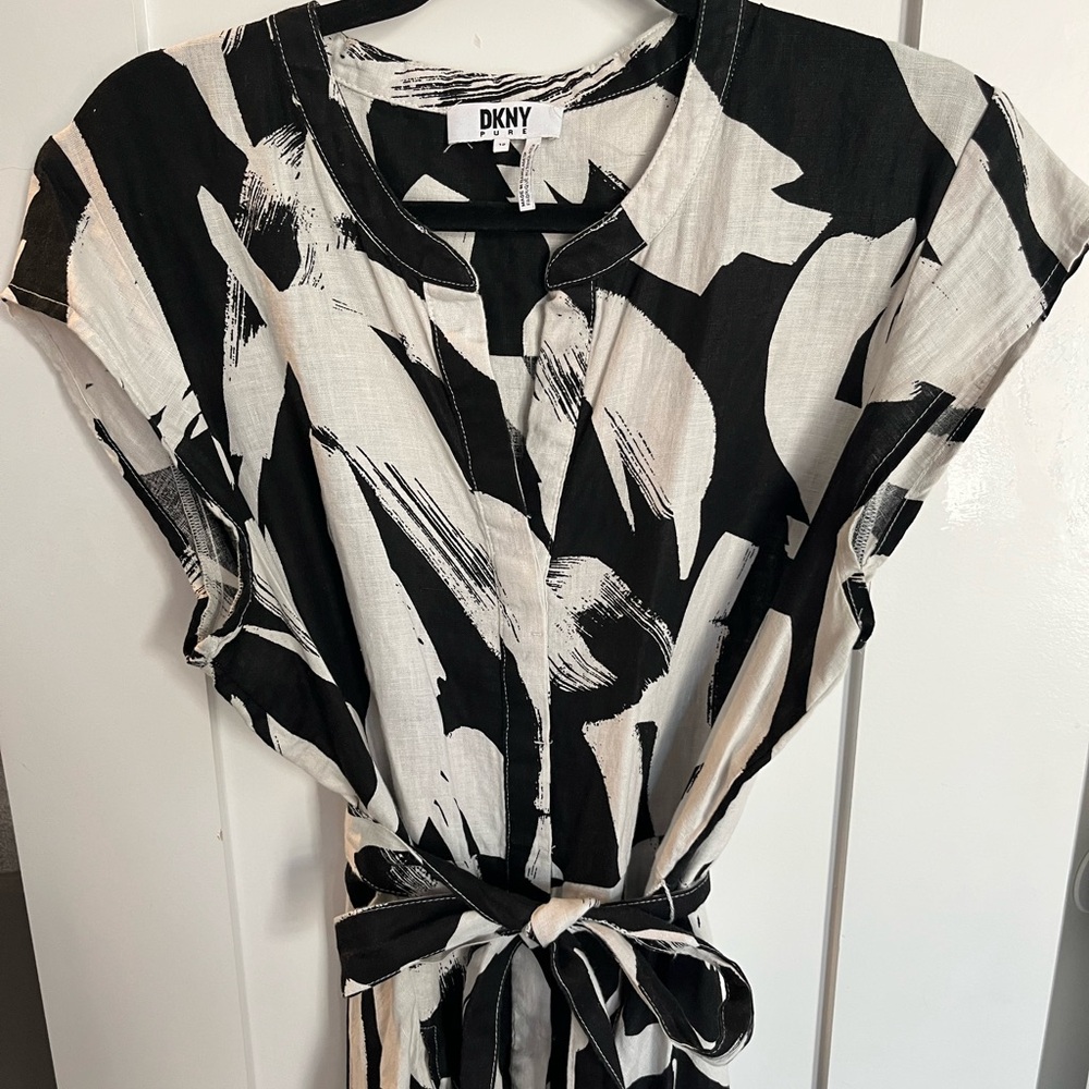 DKNY PURE Printed Dress with pockets!